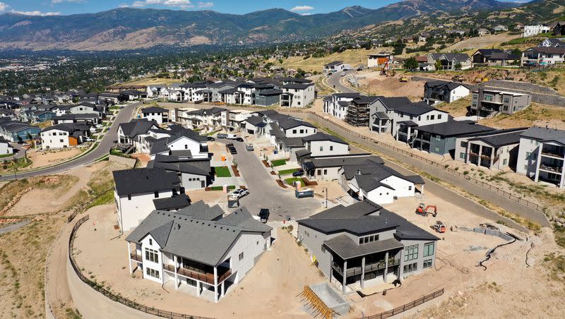 Homes are pictured in North Salt Lake on Monday, Aug. 28, 2023.