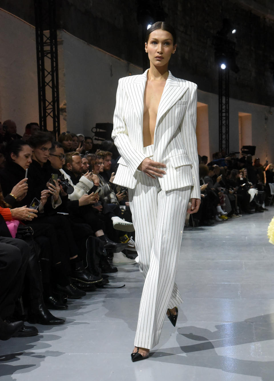 A model walks the runway at the Alexandre Vauthier haute couture spring/summer 2020 show on Jan. 21.