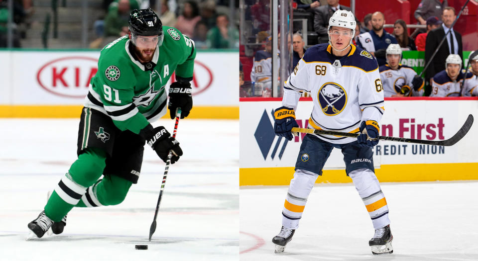 Members of the Stars and Sabres have been perplexing fantasy owners everywhere. (Getty)