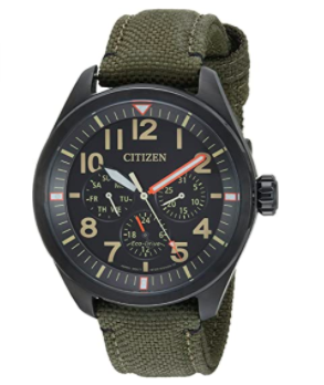 Citizen 'Military' Quartz Stainless Steel and Nylon Casual Watch