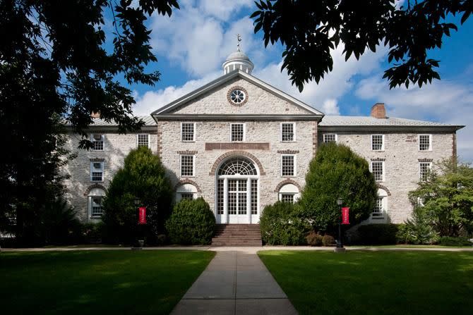 <p><strong>Established in 1773 </strong></p><p><strong>Location: Carlisle, Pennsylvania <br></strong></p><p>Dickinson College was <a href="https://www.dickinson.edu/homepage/256/history" rel="nofollow noopener" target="_blank" data-ylk="slk:originally known as;elm:context_link;itc:0;sec:content-canvas" class="link ">originally known as</a> the Carlisle Grammar School and was founded in 1773 and charted in 1783, six days after the Revolutionary War ended. Because of this, Dickinson became the first college chartered in the new United States. </p>
