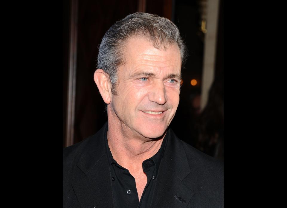 BEVERLY HILLS, CA - JANUARY 14:  Actor Mel Gibson arrives at the Cinema For Peace event benefitting J/P Haitian Relief Organization held at Montage Hotel at Montage Beverly Hills on January 14, 2012 in Beverly Hills, California.  (Photo by Angela Weiss/Getty Images)