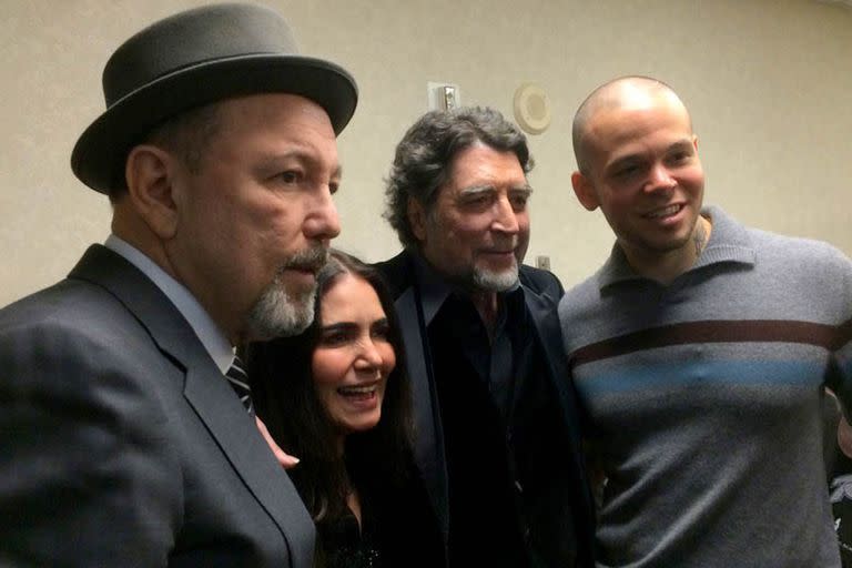 Con Joaquín Sabina y René Pérez