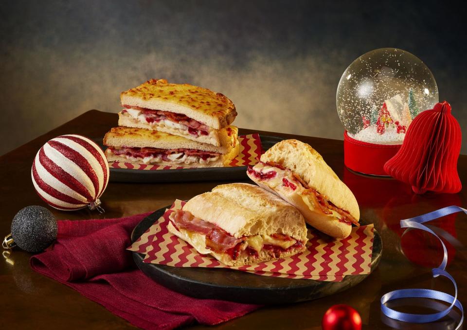 costa coffee christmas menu ham and wenslydale ciabatta