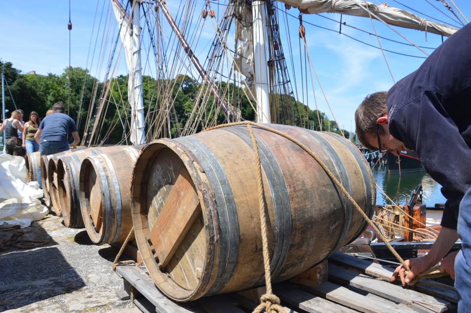 cargo sailboat