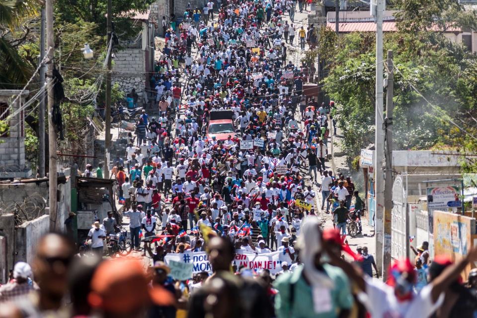 haiti protest