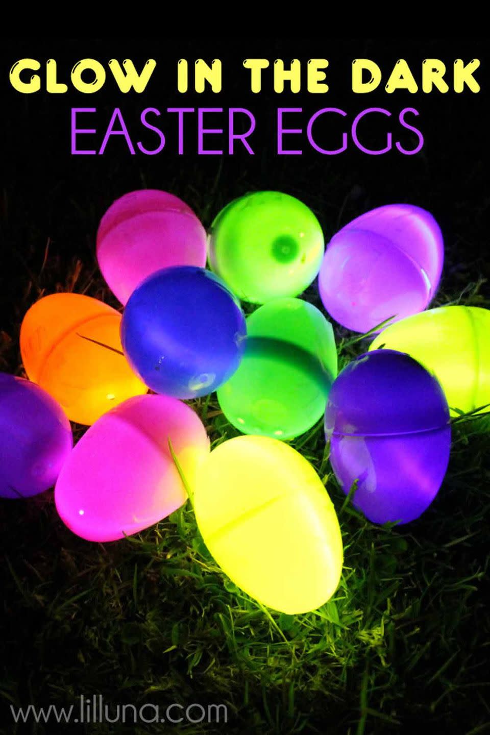 34) Glow in the Dark Easter Egg Hunt