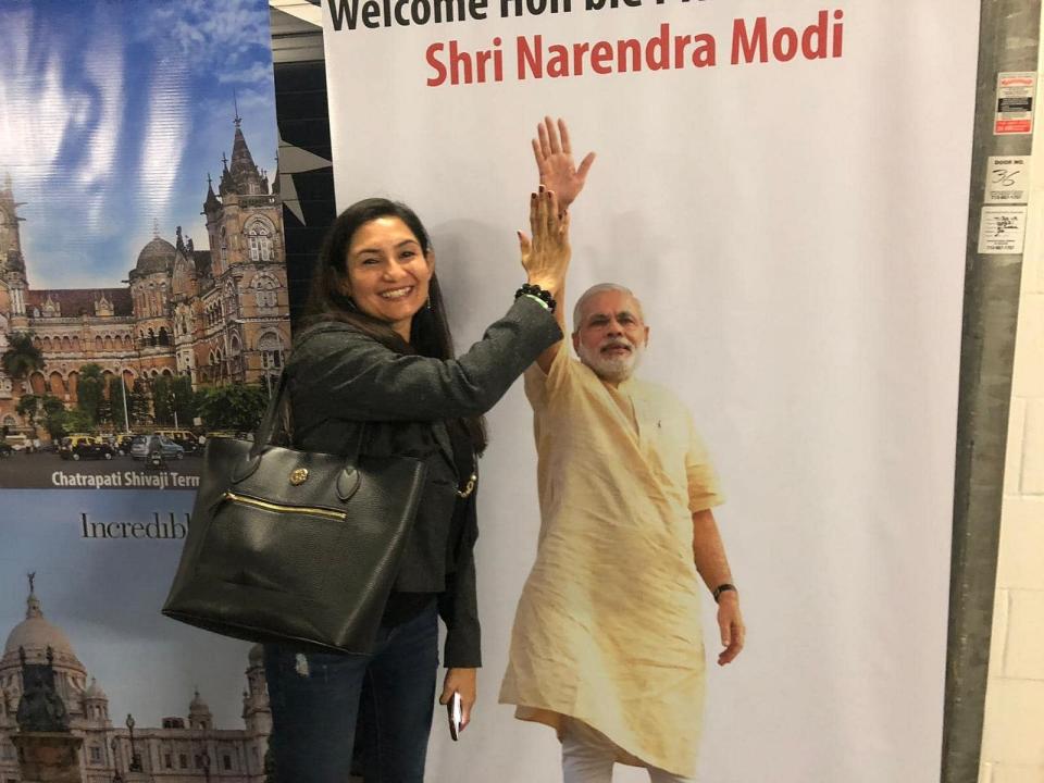 Khushboo Rawlley at the Howdy Modi event.