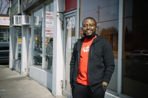 Co-owner Mike Marfo mans the grill at The Suya Spot in Scarborough. His partner, Taiwo Ajala is at the helm of their North York location. 