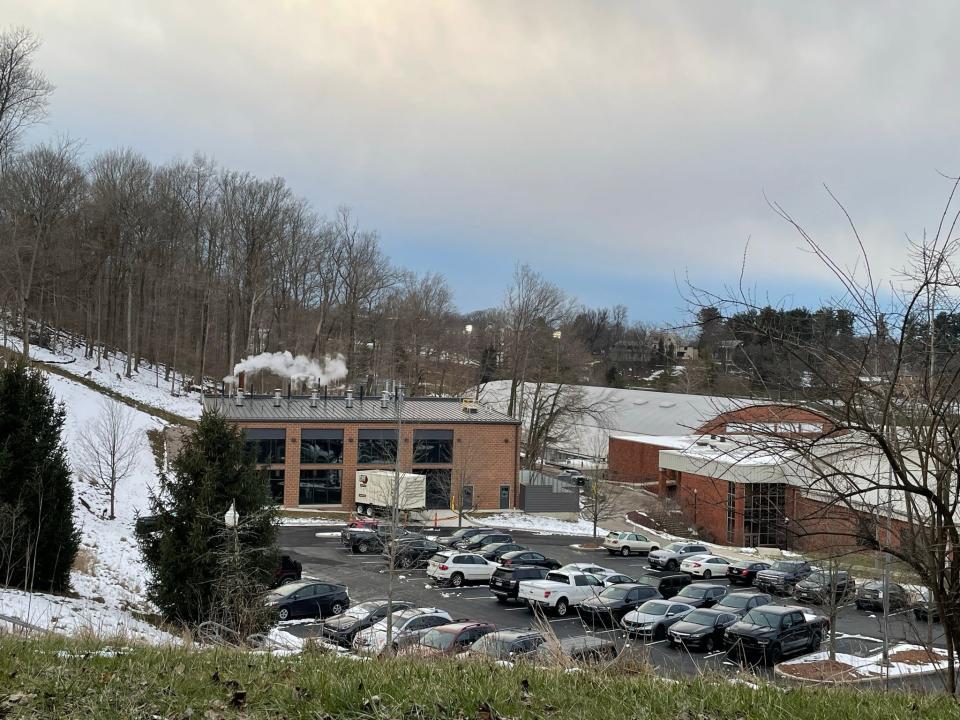 Denison University's new steam heating plant, built last year, is located next to Mitchell Recreation and Athletics Center and replaces the former steam heating facility located on South Main Street.