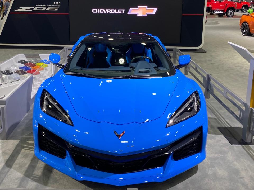 Corvette Z06 convertible at the Detroit Auto Show