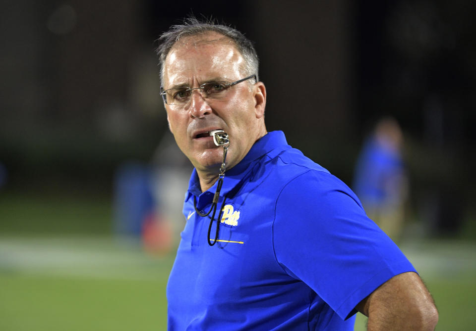 Pat Narduzzi with the Pitt Panthers.