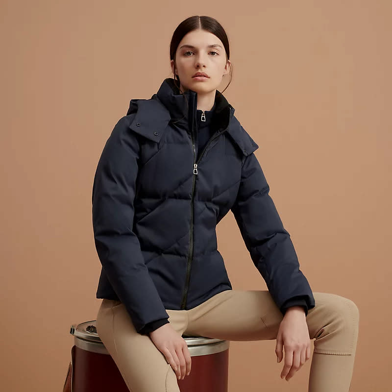 hermes navy coat