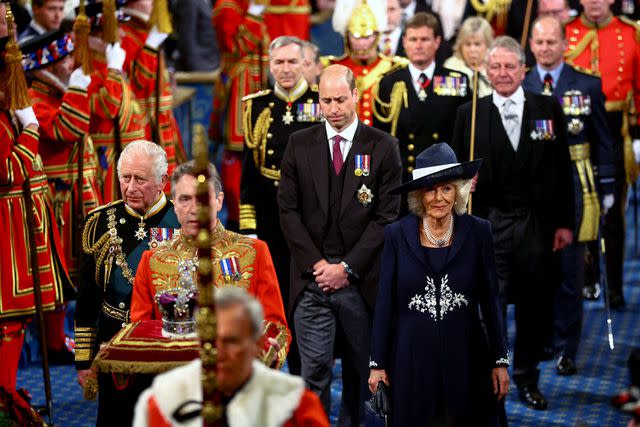 HANNAH MCKAY/POOL/AFP via Getty Images Royals at the 2022 State Opening of Parliament