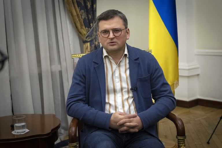 El ministro de exteriores de Ucrania Dmytro Kuleba. (Foto AP/Efrem Lukatsky)