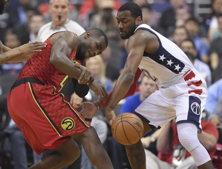 The Wizards are now one game from eliminating the Hawks, but this series still feels even. (AP)