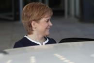 Scotland's First Minister Nicola Sturgeon leaves after meeting Britain's Prime Minister Theresa May at a hotel in Glasgow, Scotland, March 27, 2017. REUTERS/Russell Cheyne