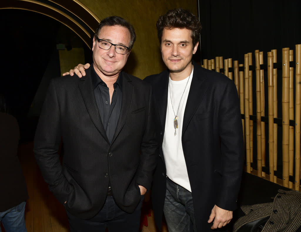 Bob Saget and John Mayer photographed on April 4, 2018 in Hollywood, Calif. (Photo: Matt Winkelmeyer/Getty Images)
