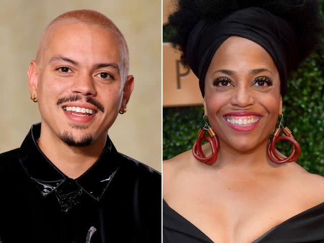 <p>Frazer Harrison/Getty ; Unique Nicole/Getty</p> Evan Ross attends the 2nd Annual Academy Museum Gala at Academy Museum of Motion Pictures in October 2022 in Los Angeles, California. ; Rhonda Ross Kendrick attends the Byron Allen's 5th Annual Oscar Gala 2023 Benefiting Children's Hospital Los Angeles