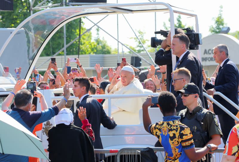 Pope Francis visits Quebec