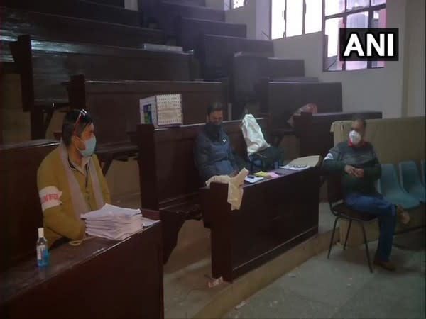 Visual from a polling station in Akhnoor, Jammu and Kashmir