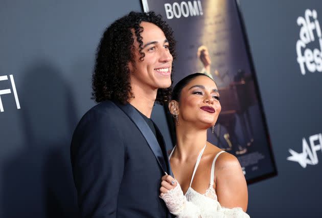 Cole Tucker and Vanessa Hudgens are married, according to sources who spoke to People. The two are seen here a year ago while making their red carpet debut at the premiere of 