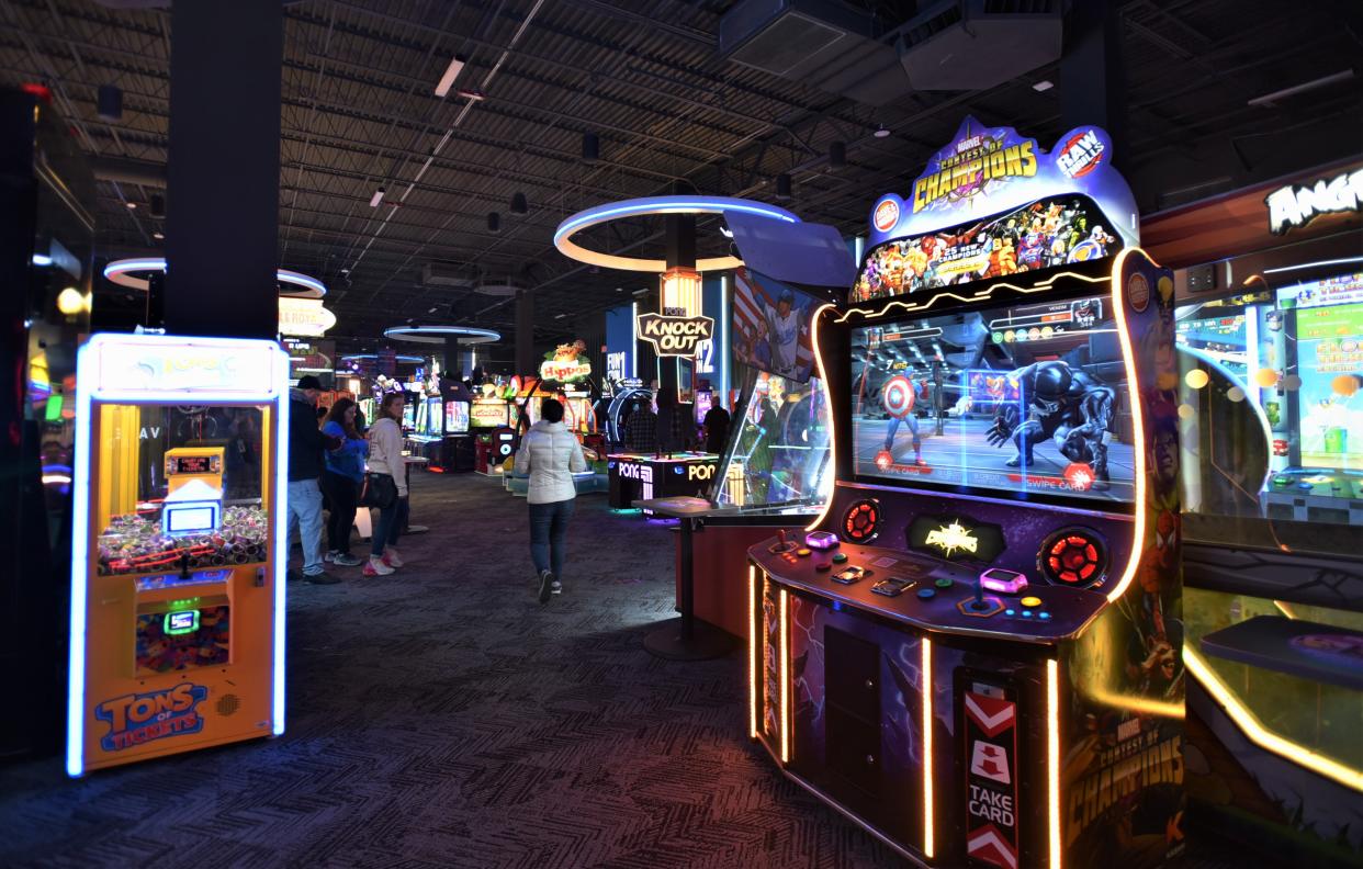 A game room at Dave & Buster's in Livonia, Michigan.