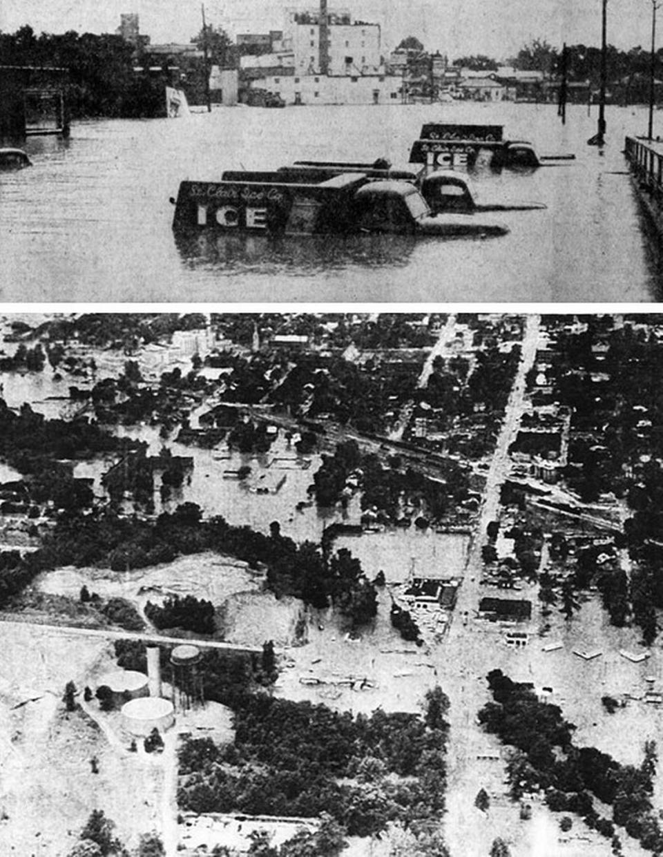 Over the years, Richland Creek has flooded buildings, vehicles, parks and other property in metro-east communities that it runs through. One of the most serious floods occurred in 1957.