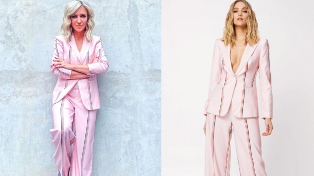 The pink power suit taking over TV