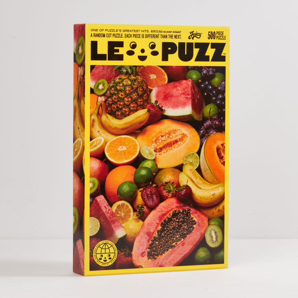 <p><a href="https://go.redirectingat.com?id=74968X1596630&url=https%3A%2F%2Flepuzz.com%2Fproducts%2Fjuicy-a-500-piece-puzzle-from-lepuzz&sref=https%3A%2F%2Fwww.harpersbazaar.com%2Ffashion%2Ftrends%2Fg4452%2Fgifts-under-100%2F" rel="nofollow noopener" target="_blank" data-ylk="slk:Shop Now;elm:context_link;itc:0;sec:content-canvas" class="link ">Shop Now</a></p><p>Juicy</p><p>lepuzz.com</p><p>$32.00</p>