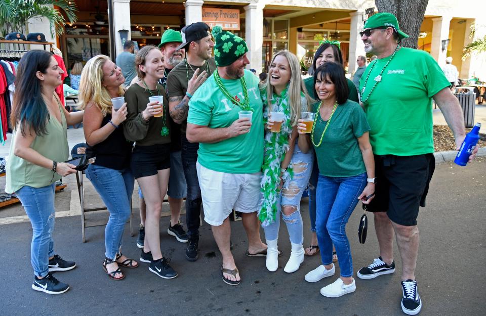 Bradenton's annual St. Patrick's Day party on Old Main Street (seen here in 2022) returns on Saturday.