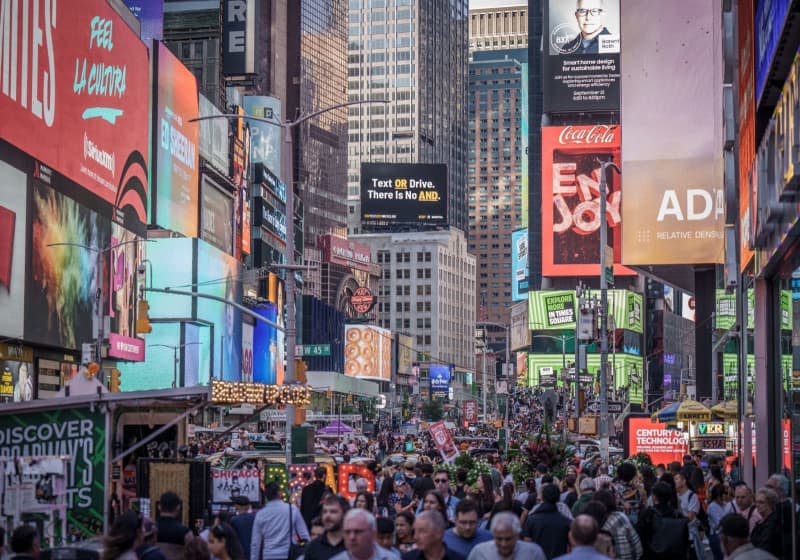 For people ringing in the new year, visiting theatres or even just doing yoga, Times Square pulls in hundreds of thousands of people every day. But the Manhattan intersection, now celebrating 120 years since it got its name, is more unpopular with locals than ever. Michael Kappeler/dpa