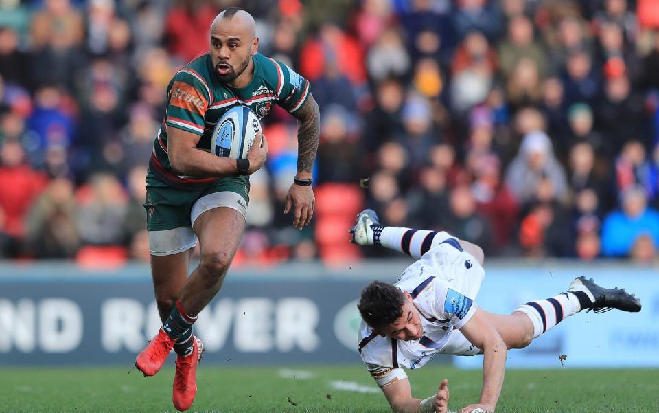 Telusa Veainu (L) spent five years at Welford Road - GETTY IMAGES