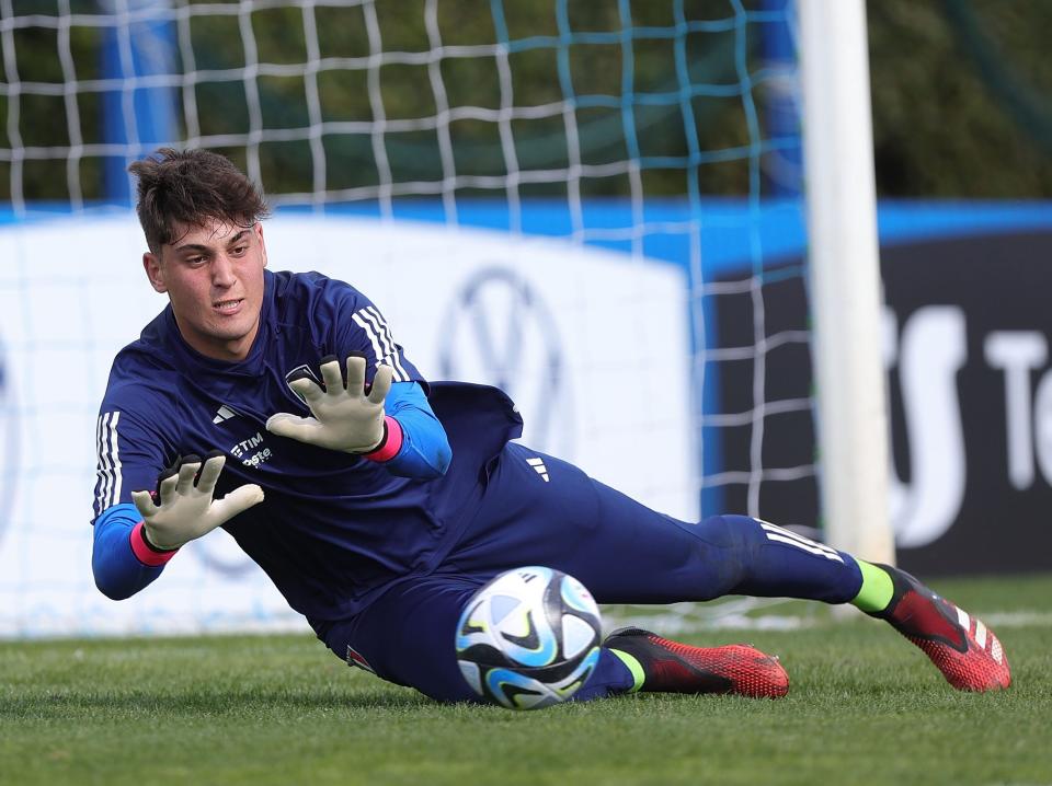 Tommaso Vannucchi, goalkeeper of Italy U16.