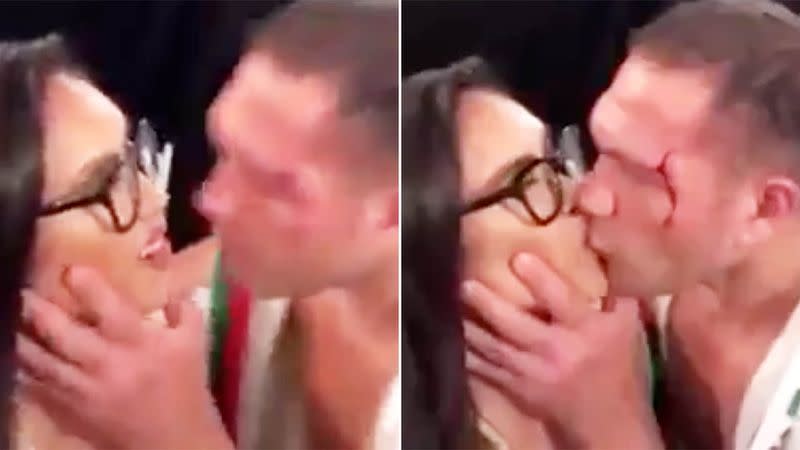 Pulev kissed SuShe without her consent. Image: Twitter