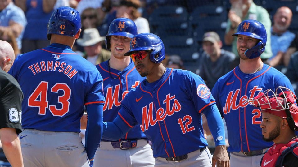 Trayce Thompson, Brett Baty, Francisco Lindor, and Pete Alonso