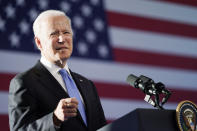 President Joe Biden speaks during a news conference after meeting with Russian President Vladimir Putin, Wednesday, June 16, 2021, in Geneva, Switzerland. (AP Photo/Patrick Semansky)