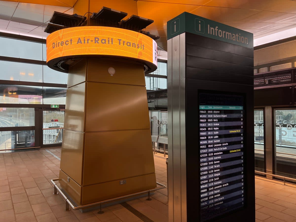 Dart start: The Direct Air-Rail Transit at Luton airport is due to open to passengers on 10 March (Simon Calder)