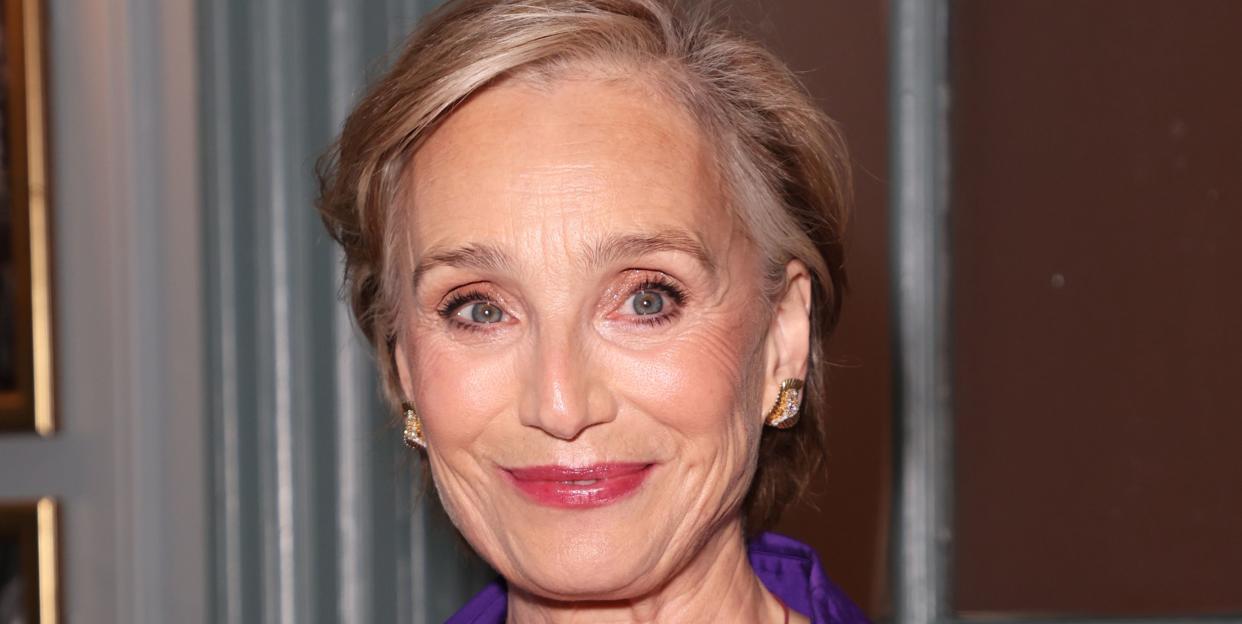 kristin scott thomas purple dress