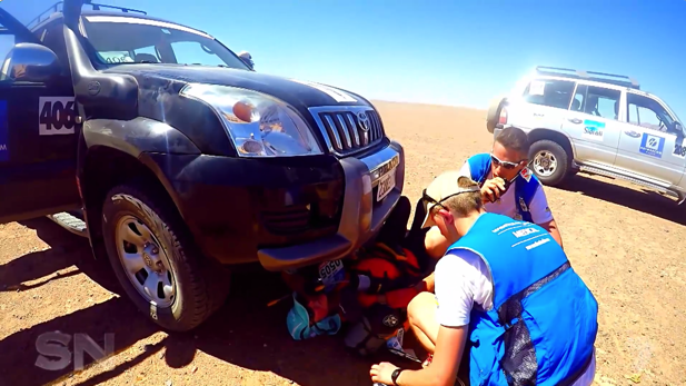 At one point Kate crawled under cars to escape the heat, unable to cool down