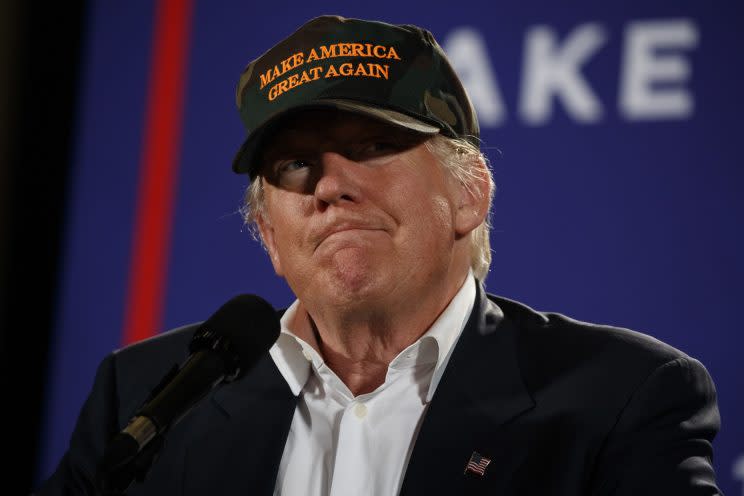 Donald Trump speaks during a campaign rally on Nov. 2, 2016, in Pensacola, Fla. (Photo: Evan Vucci/AP)