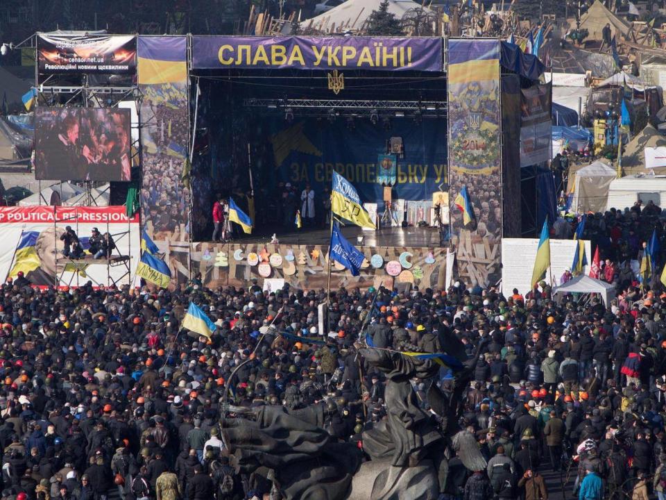 The Maidan protests began as a method to encourage the president to sign an agreement with the EU (Amakuha/CC BY-SA 4.0)