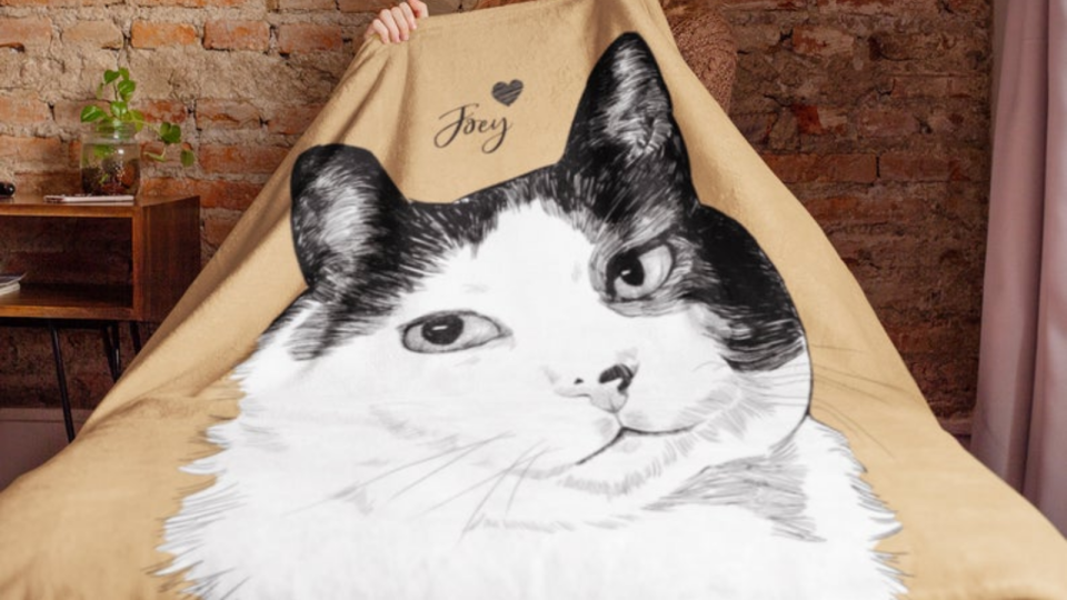 Best cat gifts: Custom Pet Blanket