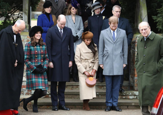 Pregnant Kate Middleton Embraces Christmas in a Plaid Miu Miu Coat