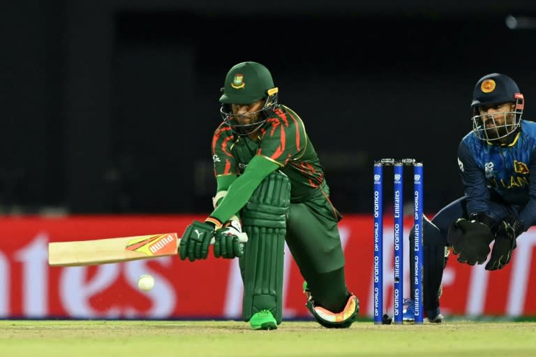 'Still a gap': Bangladesh's Shakib Al Hasan (ANDREW CABALLERO-REYNOLDS)