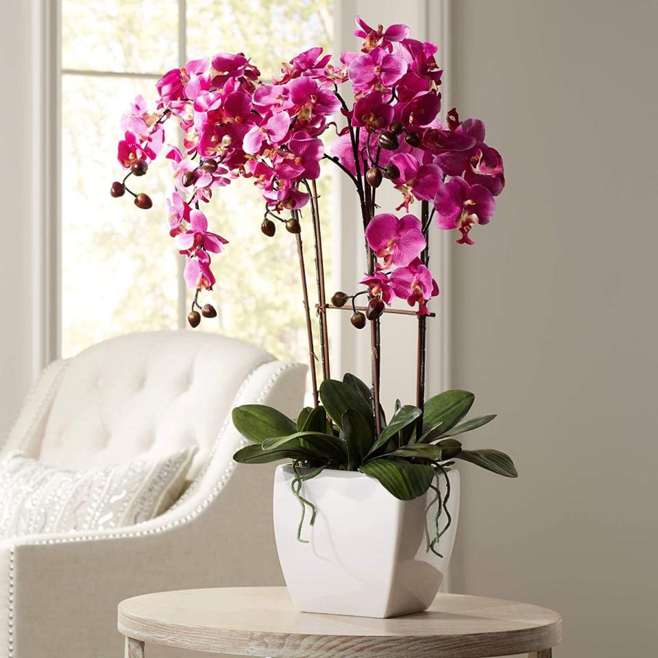7) Silk Faux Orchid