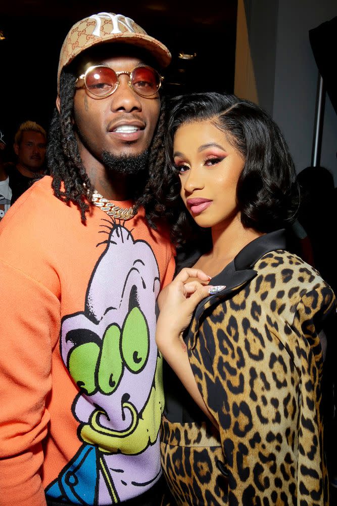 Grammys 2019: Cardi B and Offset Touch Tongues on Red Carpet