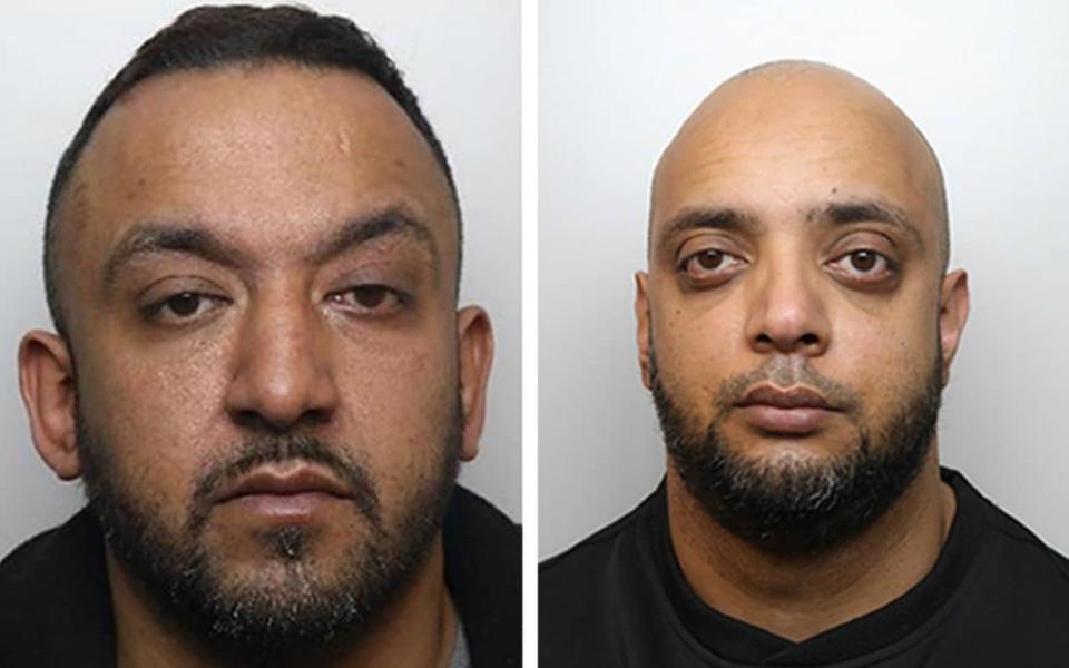 Grooming gang members Abid Saddiq (left) and Aftab Hussain (right), who were jailed for sexually exploiting seven young girls in Rotherham, South Yorkshire. - PA