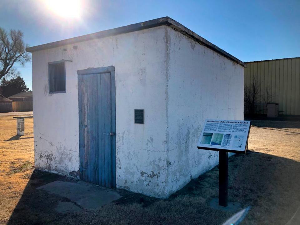 The Cimarron City Jail was built in 1929.