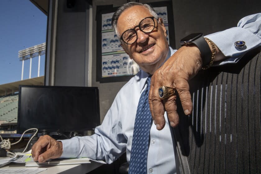 Los Angeles, CA, Thursday, July 7, 2022 - Veteran Dodgers broadcaster Jaime Jarrin.